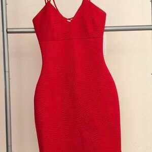 Elegant Red Sleeveless Dress